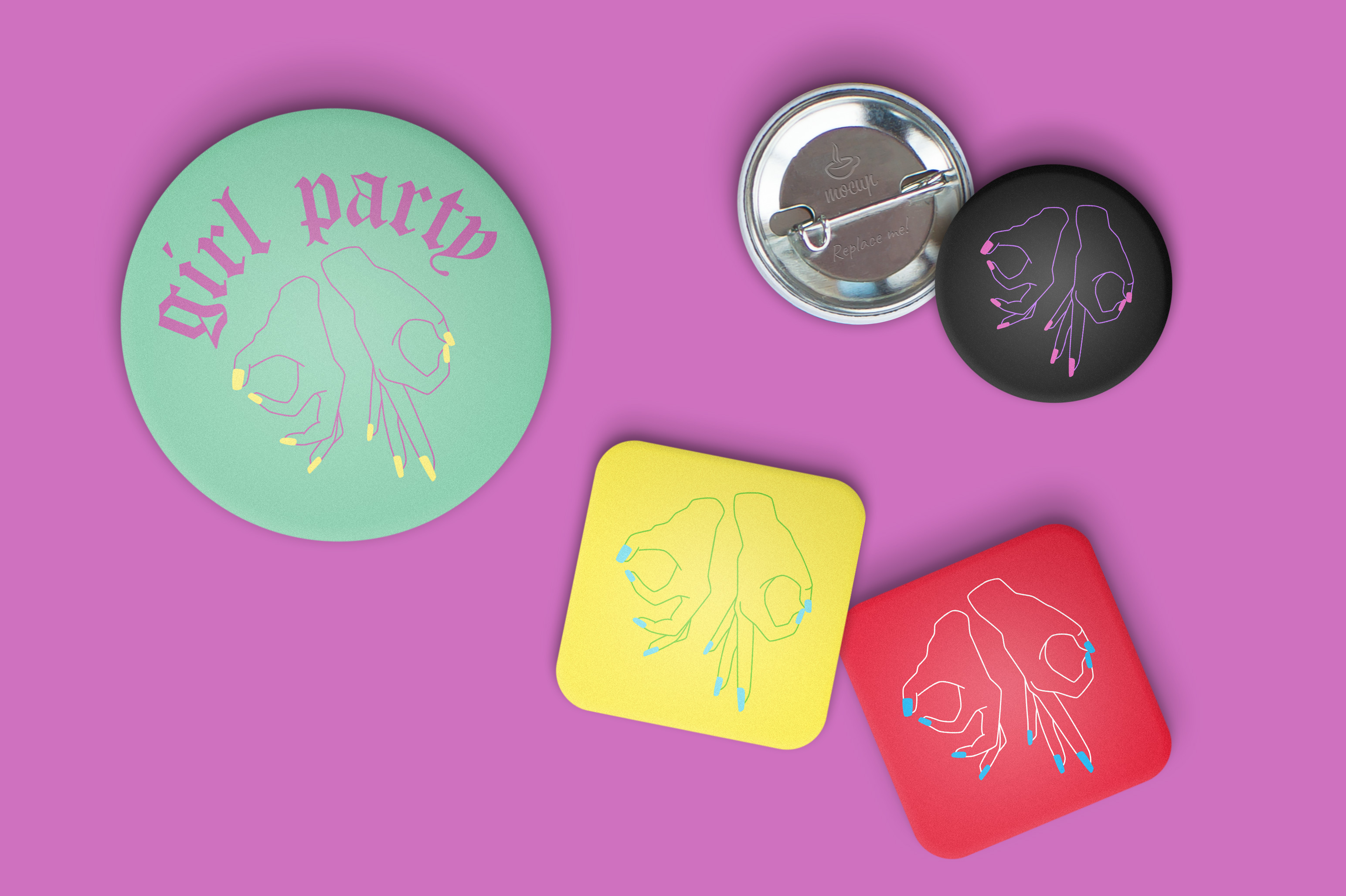 girl-party-buttons