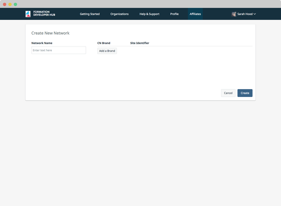 affiliate-links-management-create-new-network